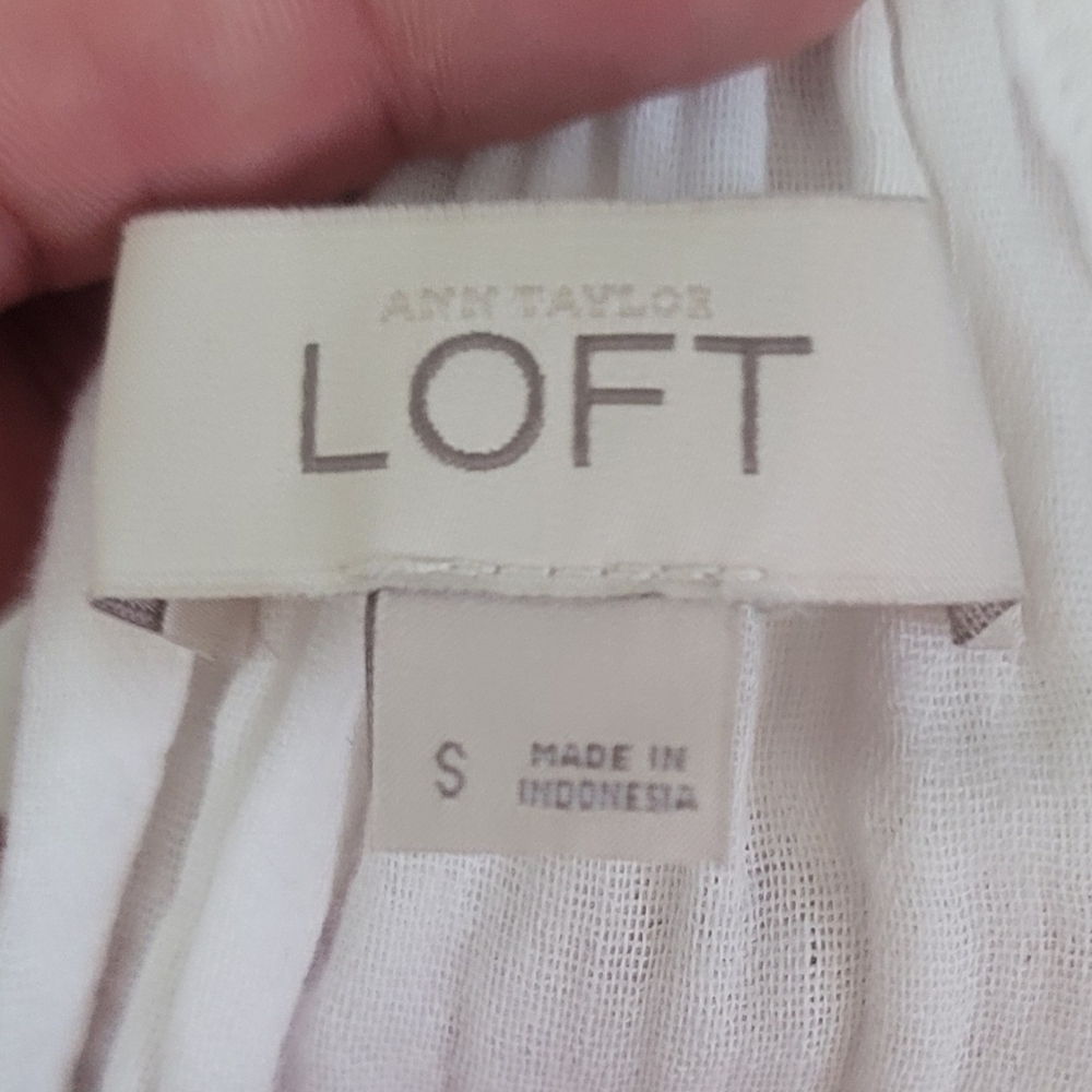 Ann Taylor Loft Lightweight Boho Tank - White and Multicolor - Picture 2 of 4